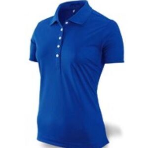 New Nike Golf Blue Tech Basic Dri-FIT Polo Shirt size XS